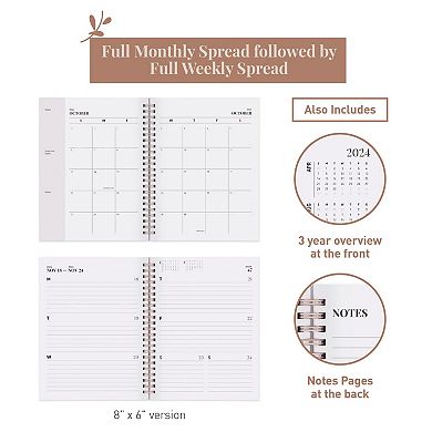 Rileys 2024 Annual Weekly Planner - Geographic Weekly & Monthly Agenda Planner, Flexible Cover