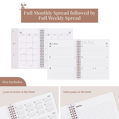 Rileys 2025 Annual Weekly Planner - Geographic Weekly & Monthly Agenda Planner, Flexible Cover