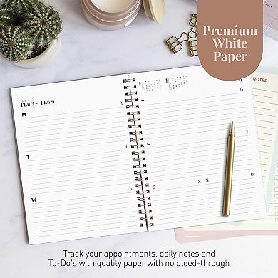 Rileys 2025 Annual Weekly Planner - Geographic Weekly & Monthly Agenda Planner, Flexible Cover