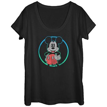 Disney's Mickey Mouse Scoop Neck Juniors' Graphic Tee
