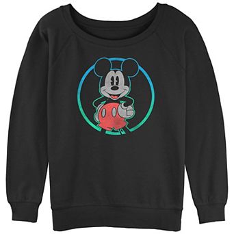 Disney's Mickey Mouse Round Up Juniors' Graphic Slouchy Terry