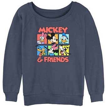 Disney's Mickey Mouse Head Shots Juniors' Graphic Slouchy Terry