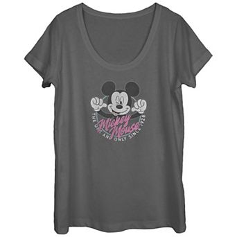 Disney's Mickey Mouse The One And Only Scoop Neck Juniors' Graphic Tee