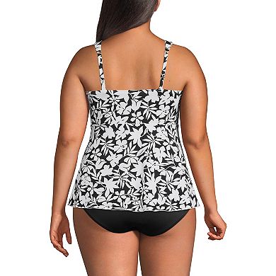 Plus Size Lands’ End Flutter Tankini Top