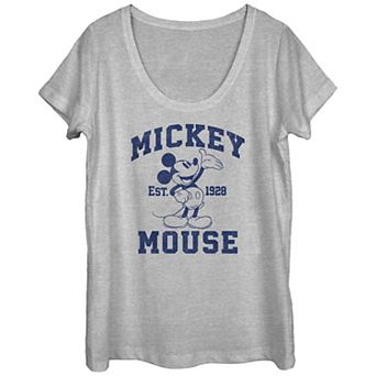Disney's Mickey Mouse Since 1928 Scoop Neck Juniors' Graphic Tee
