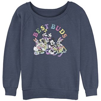 Disney's Mickey Mouse And Friends Best Buds Juniors' Graphic Slouchy Terry