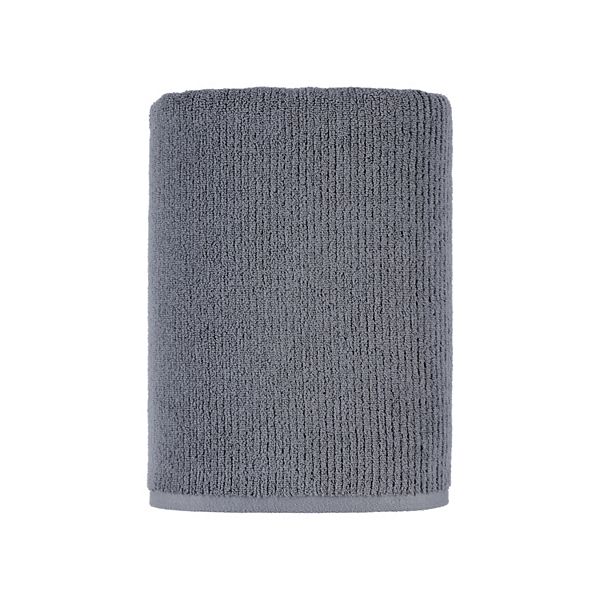 Sonoma Goods For Life® Quick Dry Bath Towel, Bath Sheet, Hand Towel or Washcloth - Charcoal (WASH CLOTH)