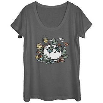 Disney's The Nightmare Before Christmas Floral Desert Jack Juniors' Graphic Tee
