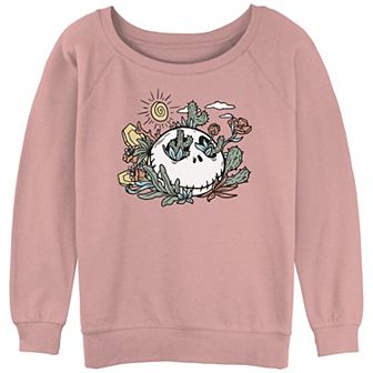 Disney's The Nightmare Before Christmas Floral Desert Jack Juniors' Graphic Slouchy Terry