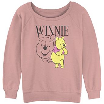 Disney's Winnie The Pooh Curious Pose Juniors' Graphic Slouchy Terry