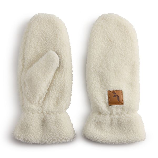 Women's Koolaburra by UGG Fluff Mittens - White (L-XL)