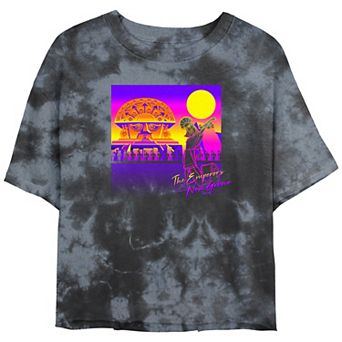Disney's The Emperor New Groove Kuzco's Palace Juniors' Cropped Graphic Tee Top Bombard Wash Juniors' Graphic Tee