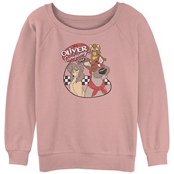 Disney's Oliver And Company Vintage Movie Poster Juniors' Graphic Slouchy Terry