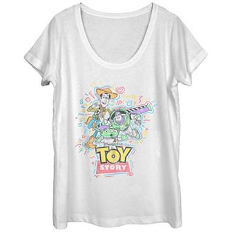 Disney / Pixar's Toy Story Power Trio Scoop Neck Juniors' Graphic Tee