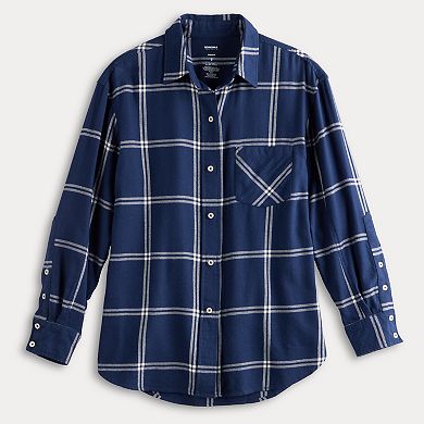 Women's Sonoma Goods For Life® Adaptive Boyfriend Flannel