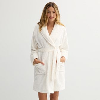 Women's Sonoma Goods For Life® Long Sleeve Plush Short Robe