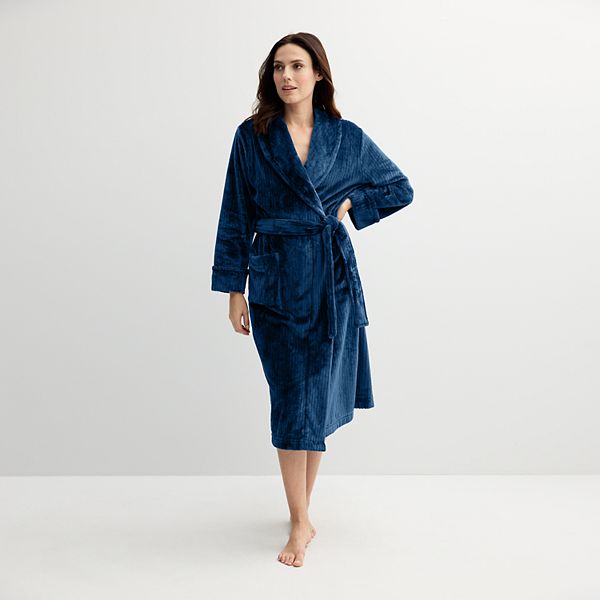 Women's Sonoma Goods For Life® Long Robe - Blue Beauty (X SMALL)