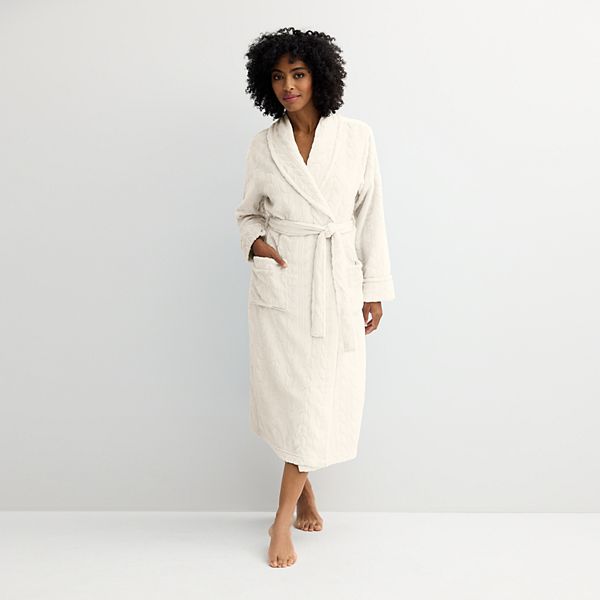 Women's Sonoma Goods For Life® Long Robe - Ivory Tusk (X SMALL)