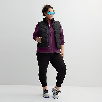 Plus Size Tek Gear® Ultrasoft Fleece Mock Neck Jacket