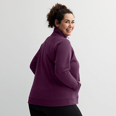 Plus Size Tek Gear® Ultrasoft Fleece Mock Neck Jacket