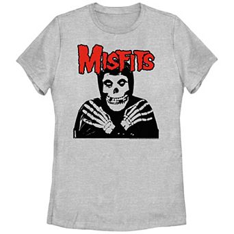Juniors' The Misfits Skull Arms Crossed Graphic Tee