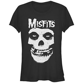Juniors' The Misfits Skull Graphic Tee