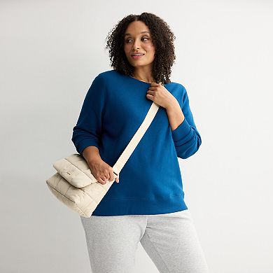 Plus Size Tek Gear® Adaptive Ultrasoft Fleece Crewneck Sweater