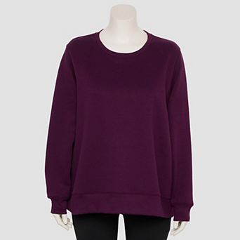 Plus Size Tek Gear® Adaptive Ultrasoft Fleece Crewneck Sweater