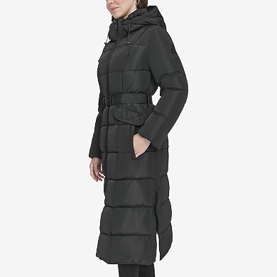 Women's Andrew Marc Bibbed Maxi Puffer Jacket