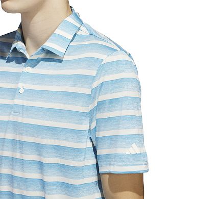 Men's adidas Two Color Stripe Golf Polo