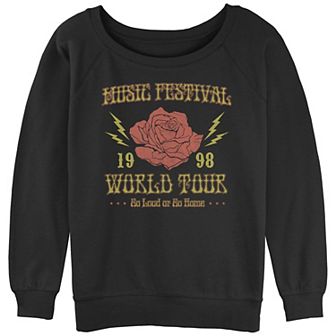 Juniors' Music Festival 1998 World Tour Slouchy Terry Graphic Pullover