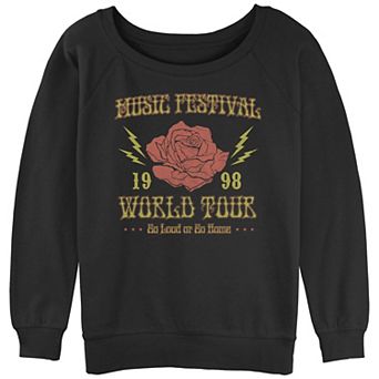 Juniors' Music Festival 1998 World Tour Slouchy Terry Graphic Pullover