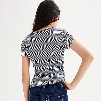 Girls 7-16 Limited Too Button-Front Tee