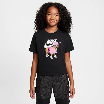 Girls 7 16 Nike Sportswear Dog Graphic Tee