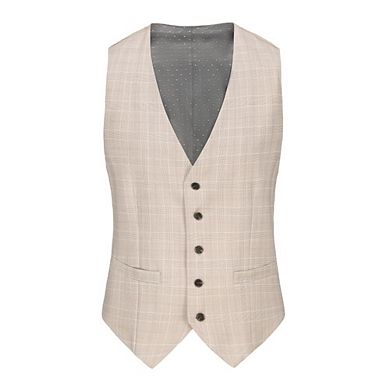 Slim Fit 3pc Check Suit
