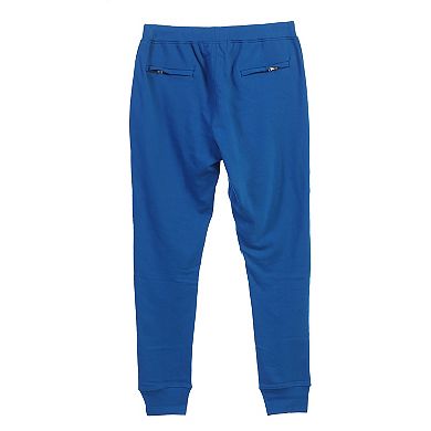 Gioberti Men's Solid And Marled Jogger Sweatpants With Elastic Drawstring Waist