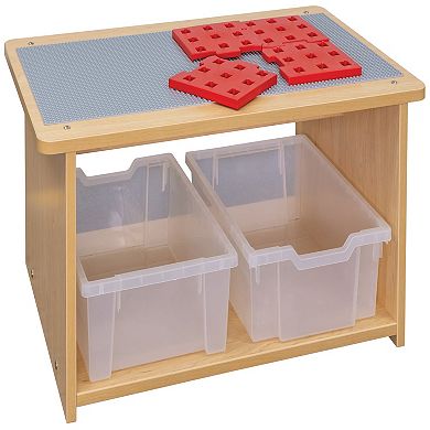 Tot Mate Kids Toy Storage Organizer Small Translucent Storage Bins - Pack Of 10