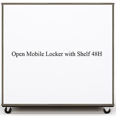 Tot Mate Open Mobile Storage Locker, Fully Assembled, 36 In. W X 48 In. H,