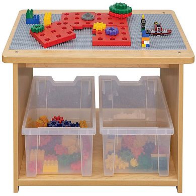 Tot Mate Kids Toy Storage Organizer Mini Translucent Bins - Pack Of 10
