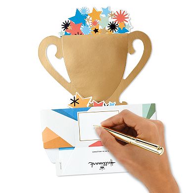 Hallmark Paper Wonder 3D Pop-Up Father's Day Card (World's Best Dad Trophy)