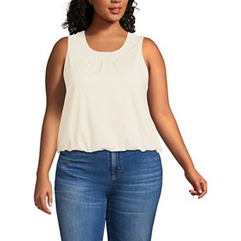 Plus Size Lands' End Perfect Tuck Tank