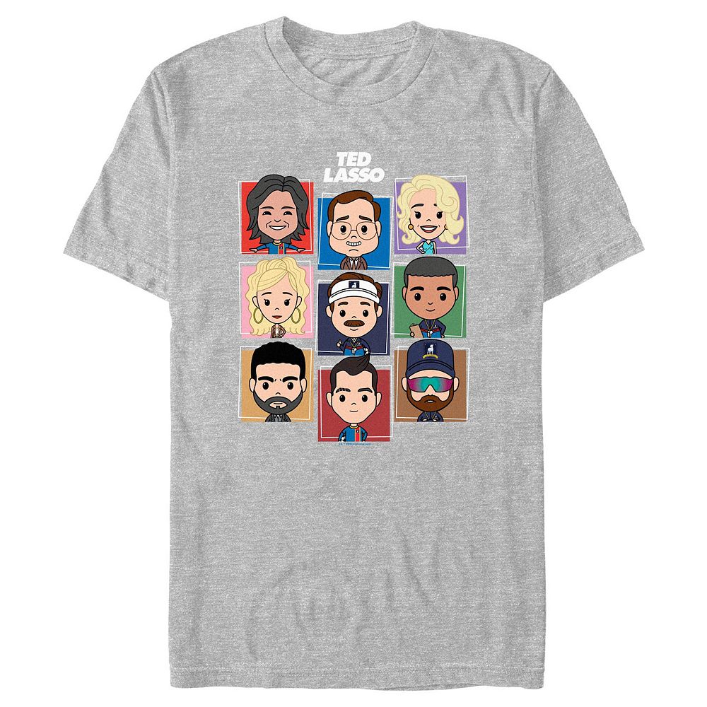 Men's Ted Lasso Cute Cartoon Characters Graphic Tee