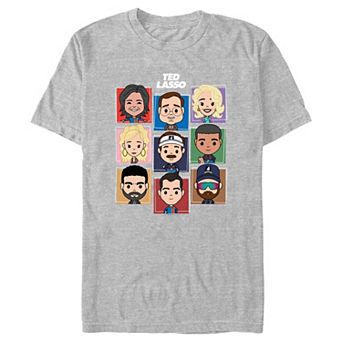 Men's Ted Lasso Cute Cartoon Characters Graphic Tee