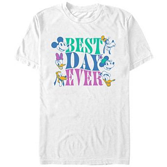 Disney's Mickey Mouse And Friends Best Day Ever Men's Graphic Tee