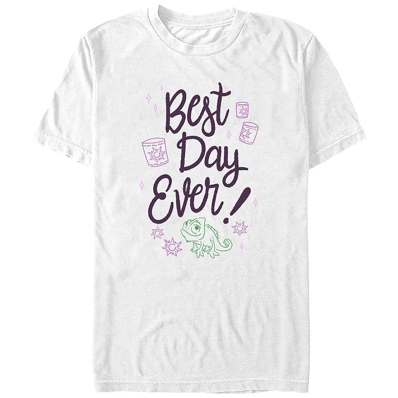UPC 197866882571 product image for Disney's Tangled Pascal Best Day Ever Men's Graphic Tee, Size: Medium, White | upcitemdb.com