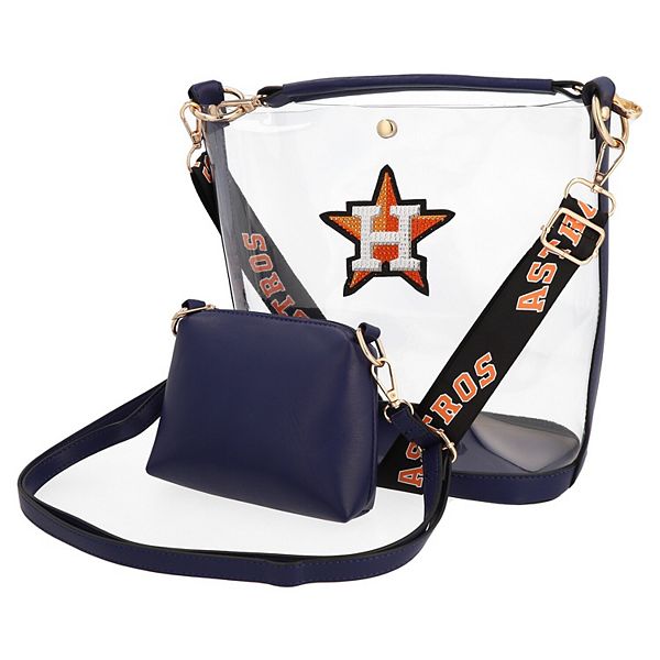 Cuce Houston Astros Rhinestone Clear Purse