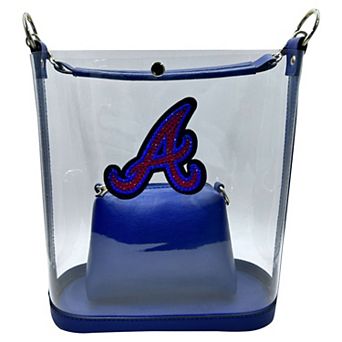 Cuce Atlanta Braves Rhinestone Clear Purse
