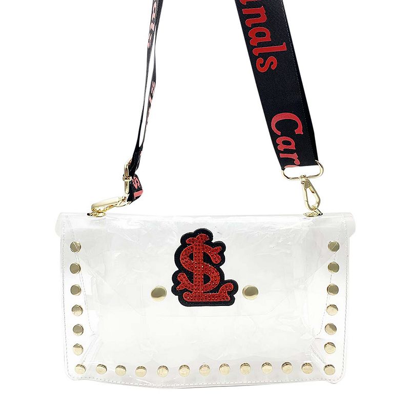 Cuce St. Louis Cardinals Crystal Clear Envelope Crossbody Bag, Team