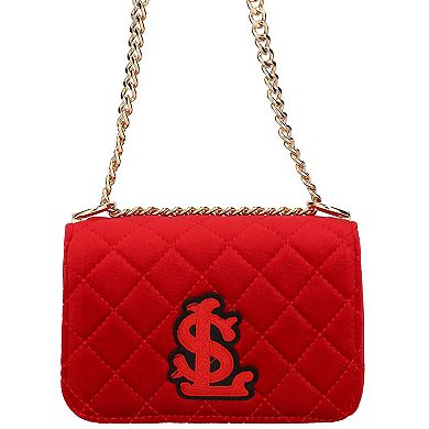 Cuce St. Louis Cardinals Velvet Crossbody Purse