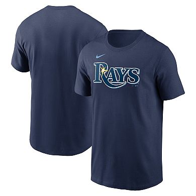 Men's Nike Navy Tampa Bay Rays Fuse Wordmark T-Shirt